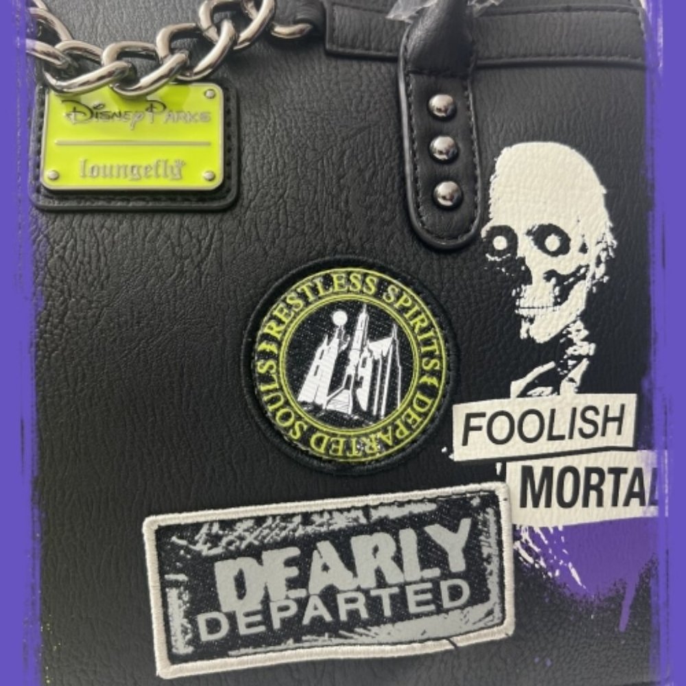 NWT's Loungefly x Disney Wickedly Haunted Mansion Crossbody Bag - Picture 5 of 16